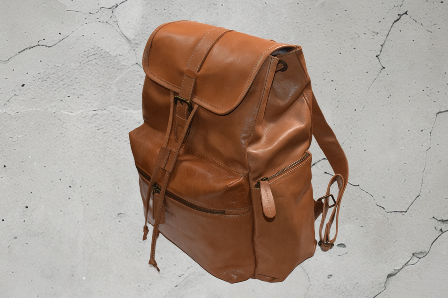 BX Backpack [Large] 100% Cowhide - Saddle