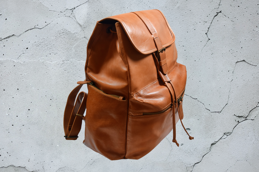 BX Backpack [Large] 100% Cowhide - Saddle