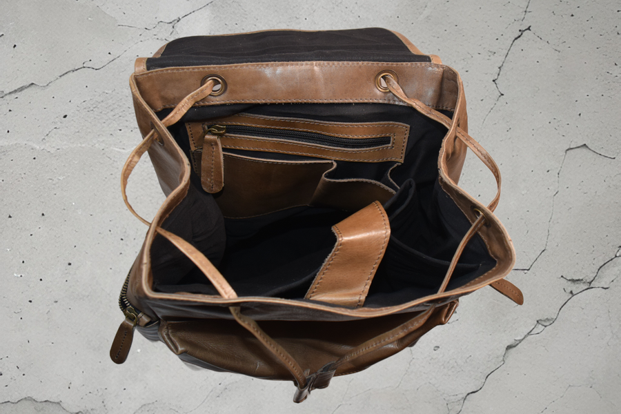 BX Backpack [Large] 100% Cowhide - Dark Brown