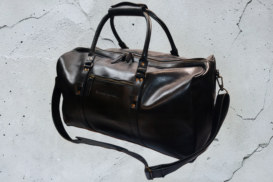 Pro Series Duffle [Carry-On] 100% Cowhide - Black