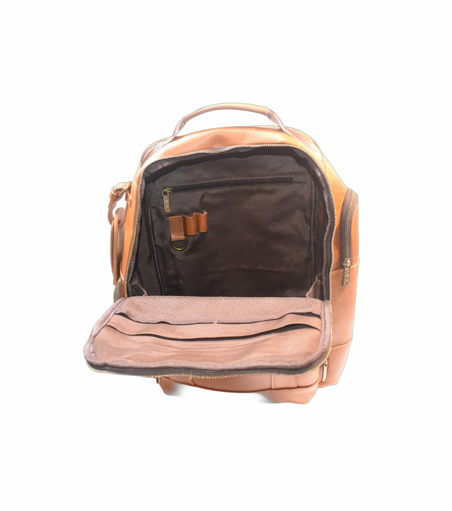 camel leather backpack cognac Small - Chatelet (Camel) Details 100% Full BX Signature Series Backpack [Crazy